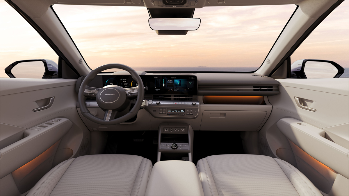 2023 Hyundai Kona interior.