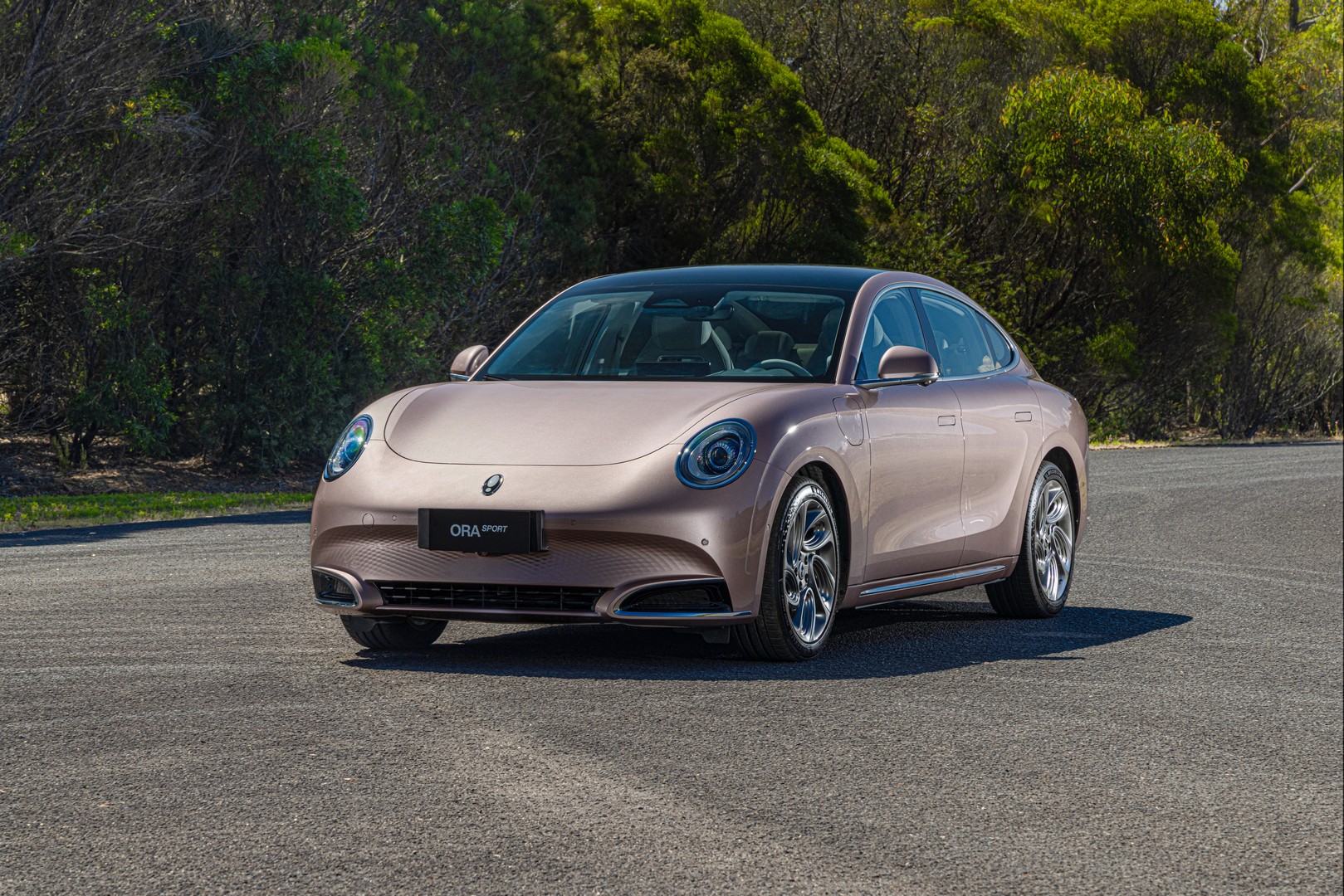 GWM Ora Sport has a four-door configuration, but a coupe-like profile.