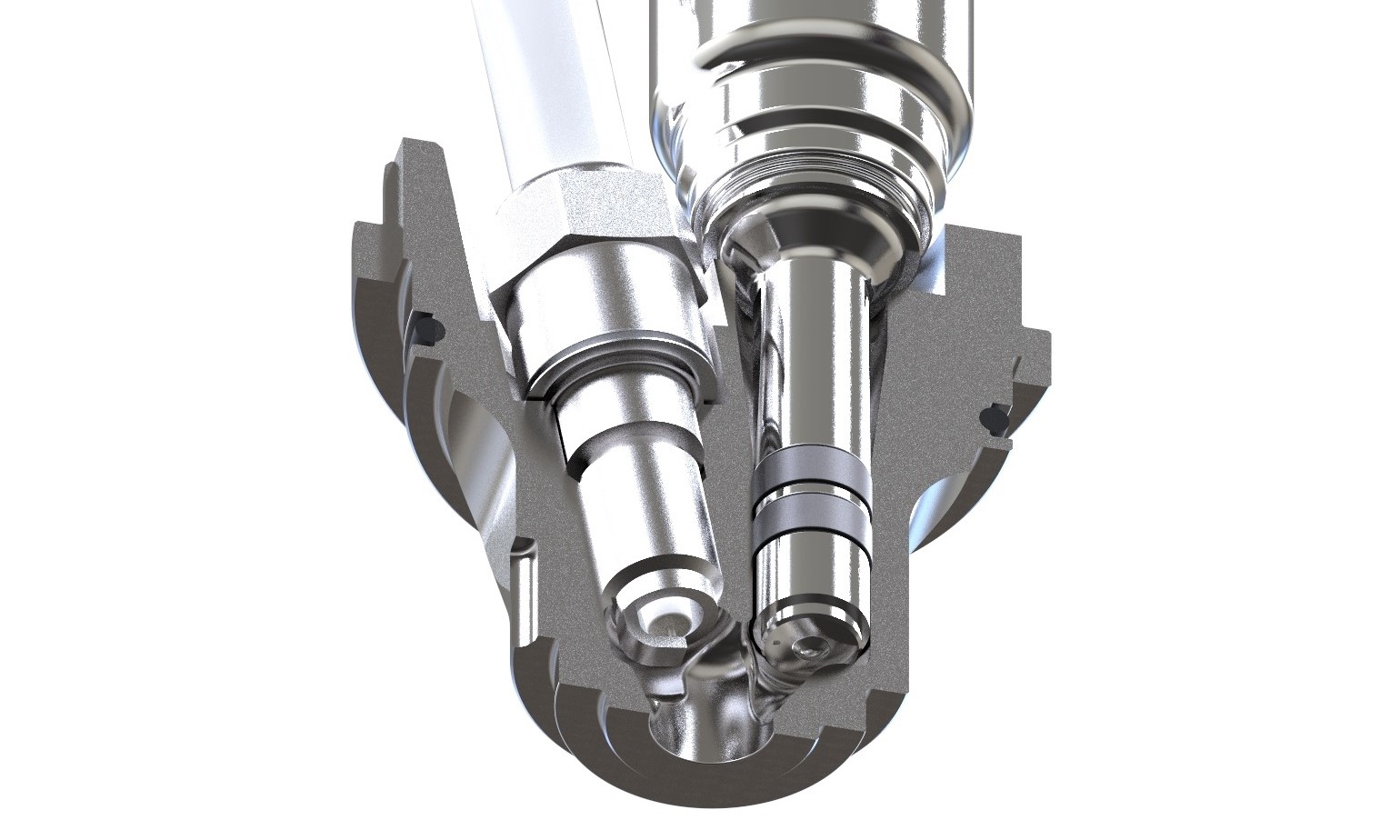 Mahle Jet Injection system, in which pre-chamber mixes hydrogen and air.