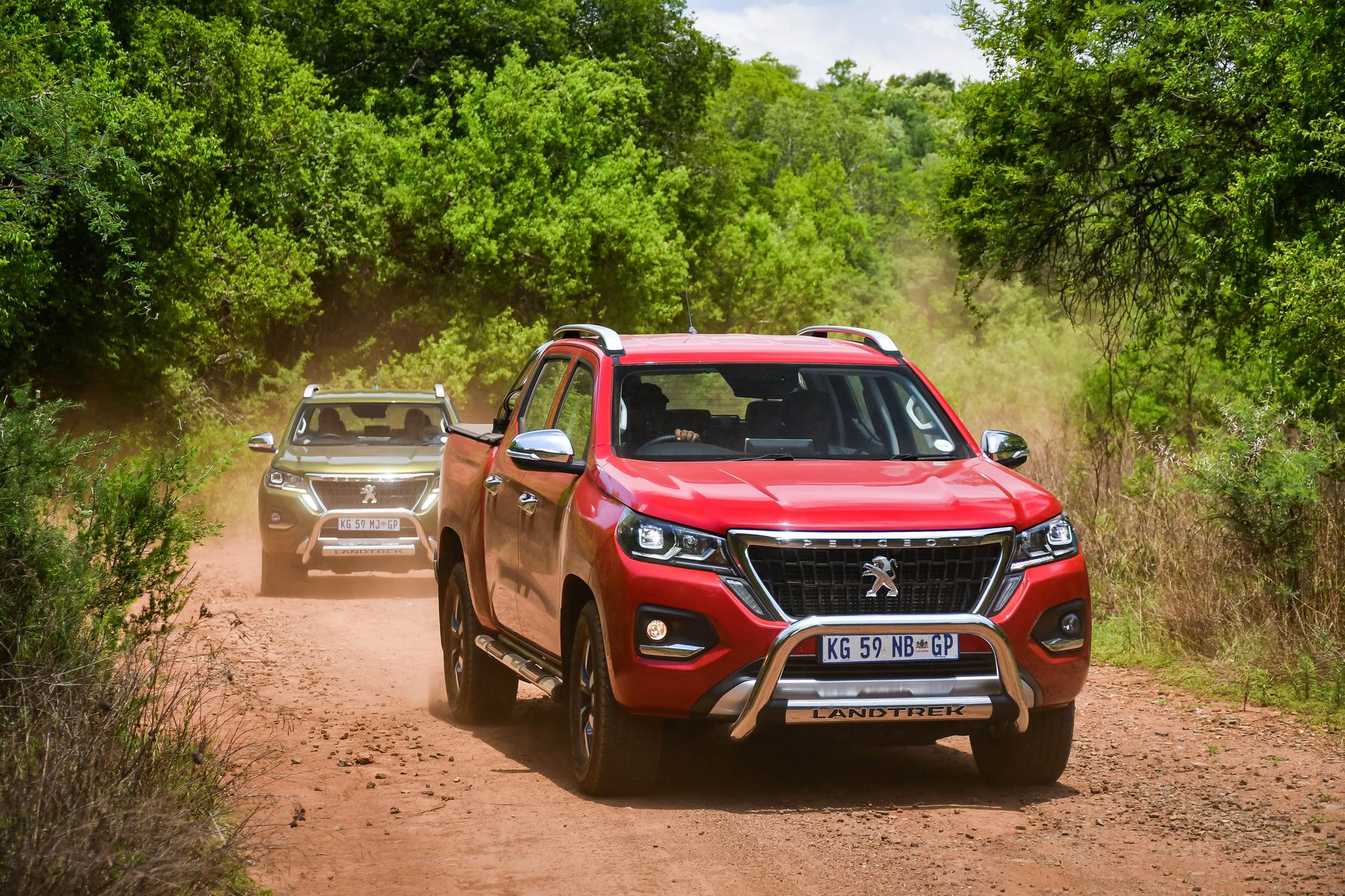 South African-specification Peugeot Landtrek double-cab bakkie.