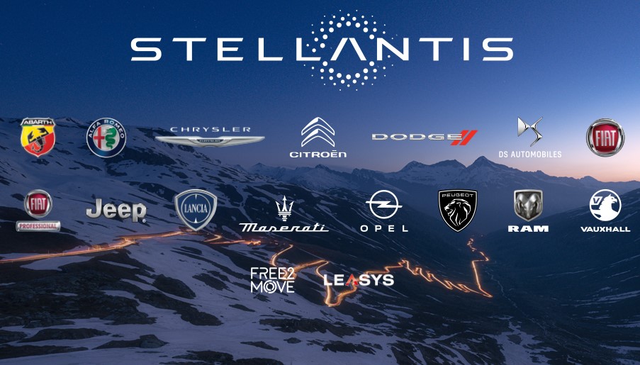The Stellantis group includes American, French, and German brands