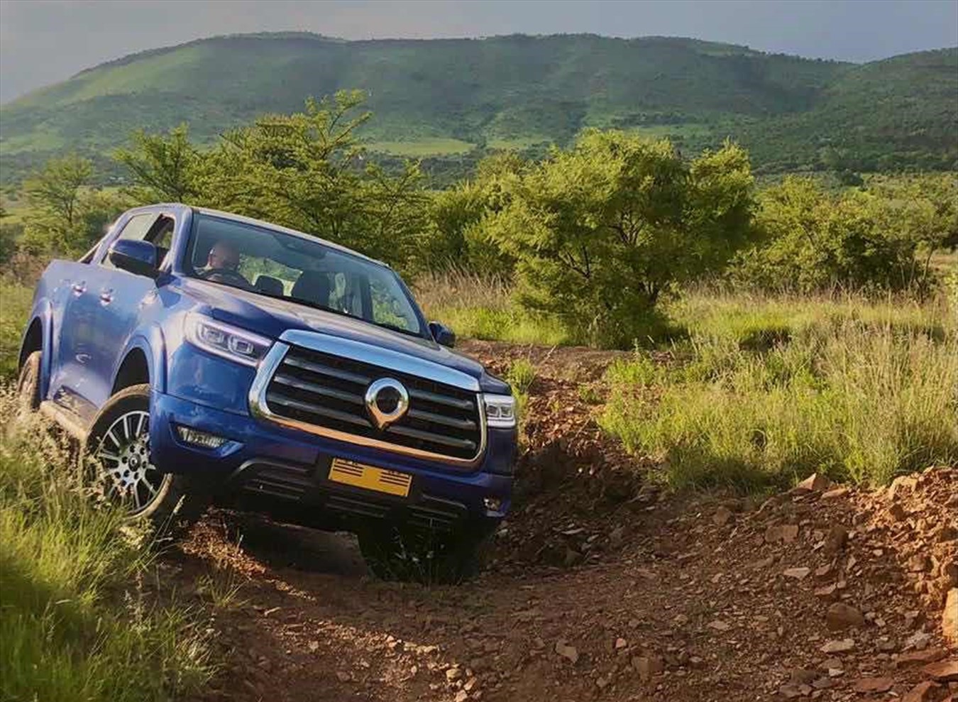 GWM P-Series bakkie in off-road scenario.
