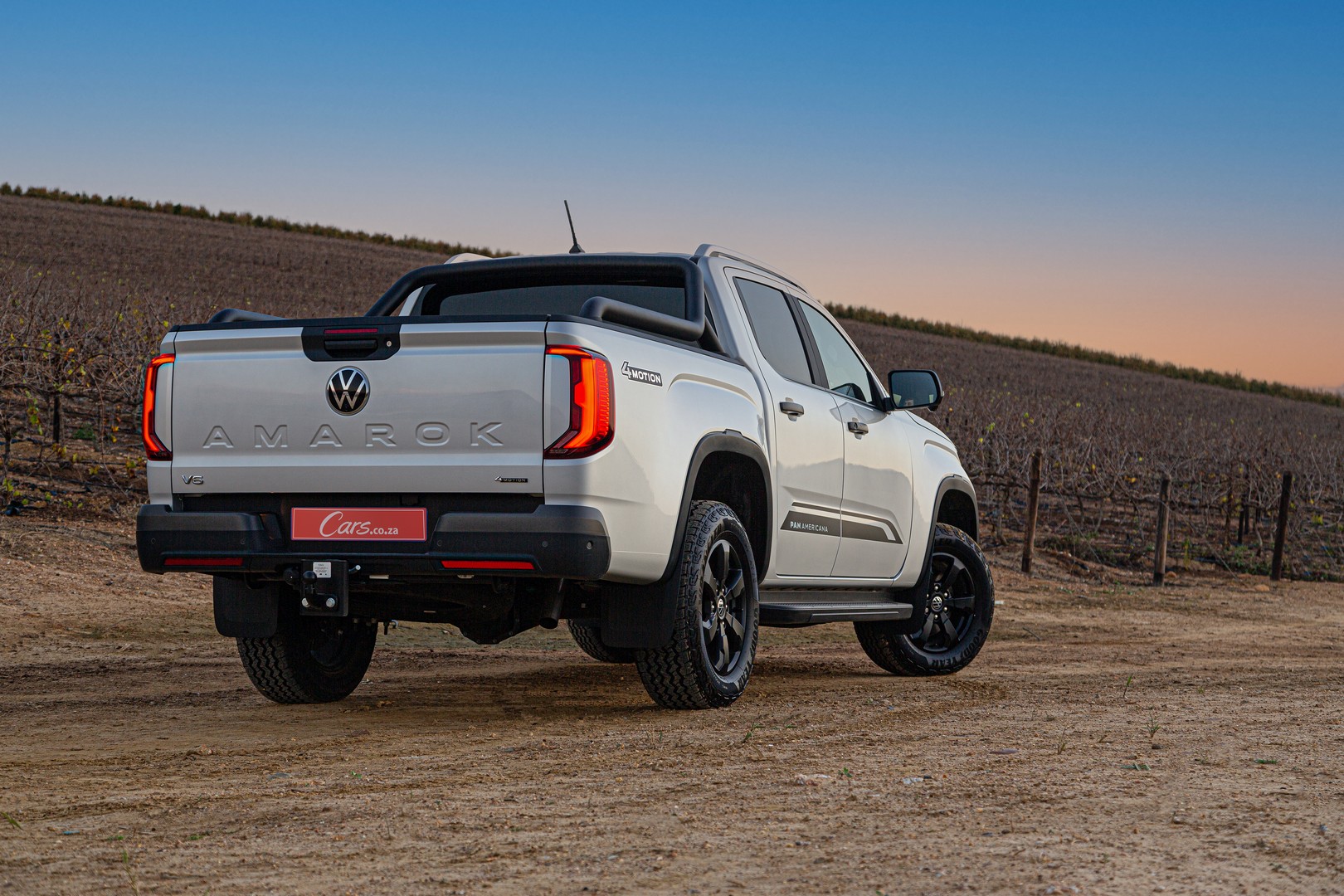 2023 Volkswagen Amarok rear three-quarter view.