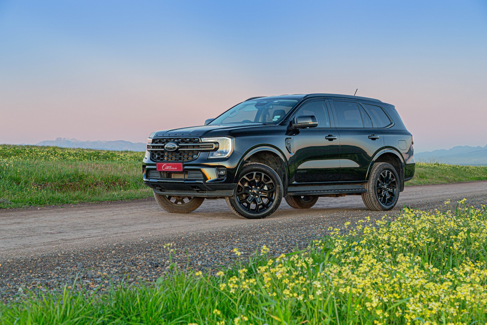 Ford Everest Sport front three-quarter view.