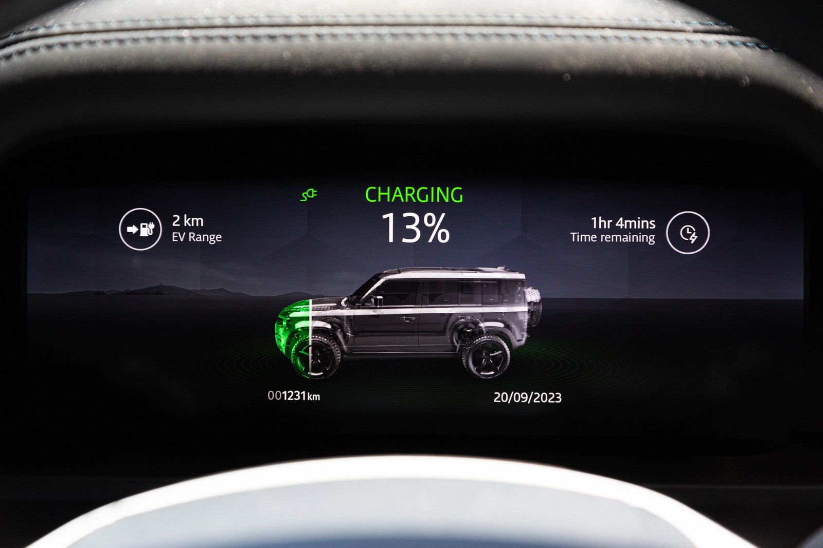 Land Rover Defender PHEV charging