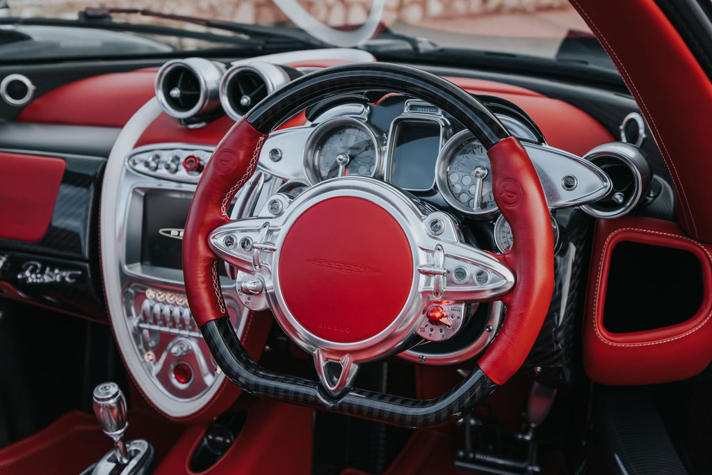 Pagani Huayra Roadster fascia and instrument panel