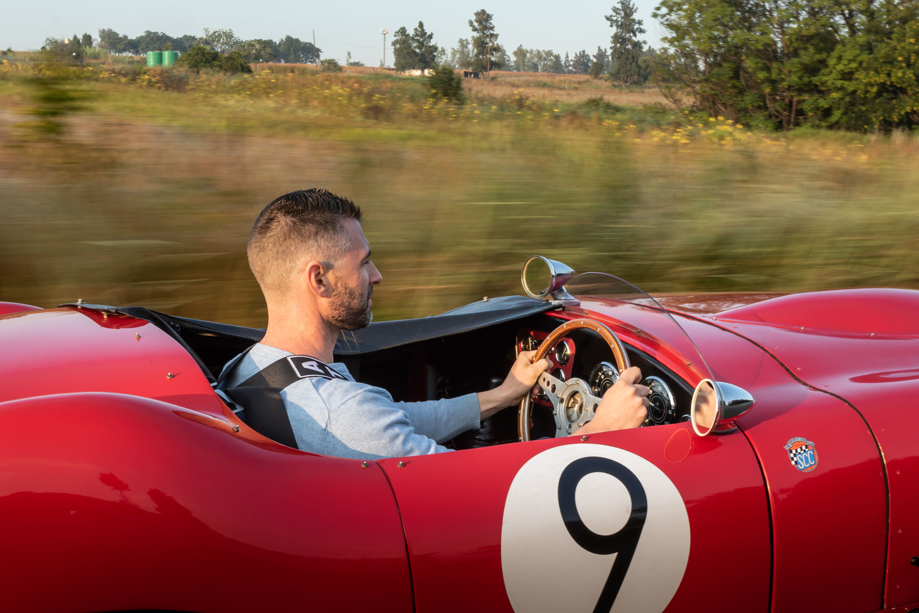 Wilhelm Lutjeharms driving a Protea Triumph