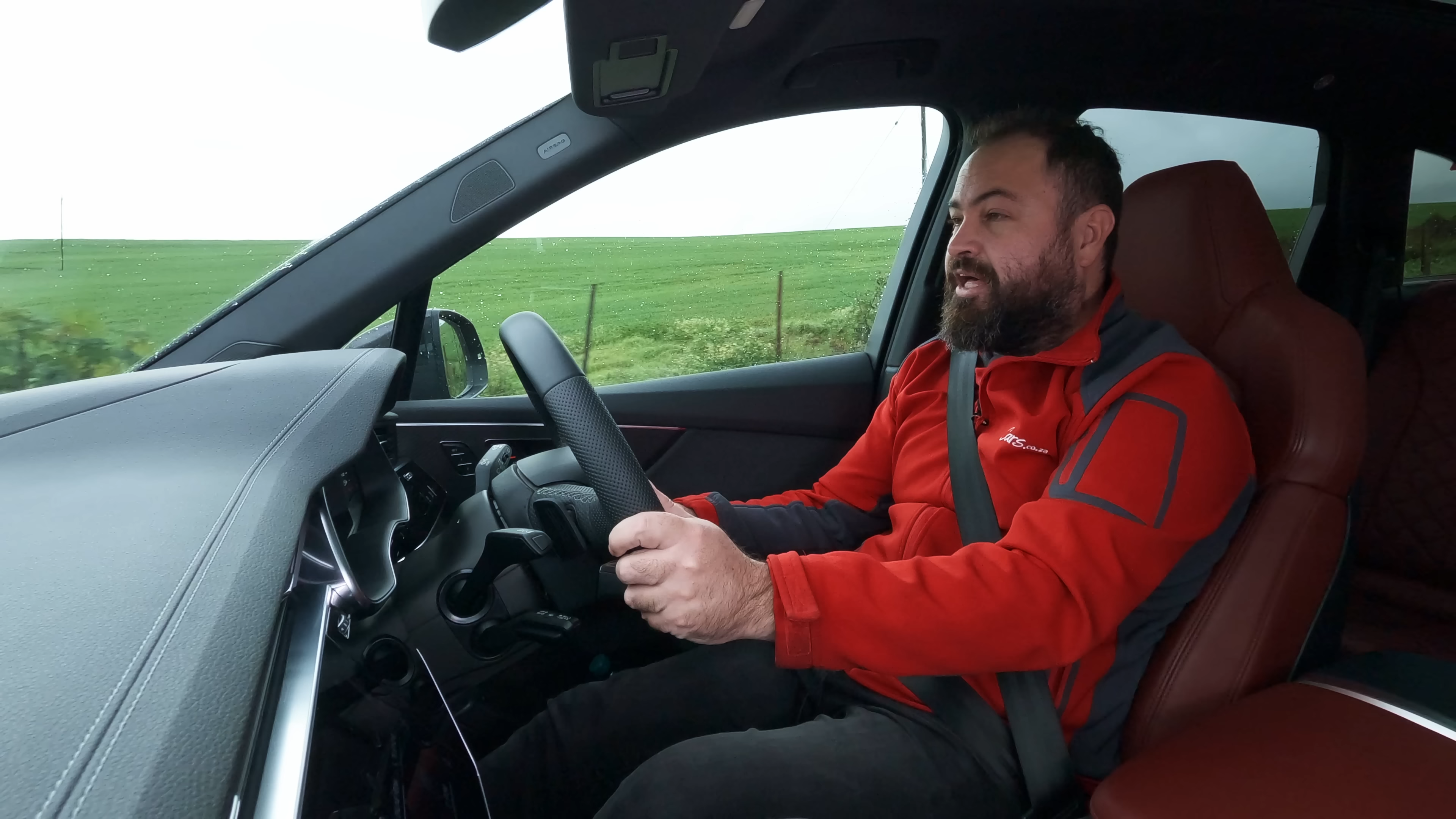 Ciro De Siena driving an Audi SQ7