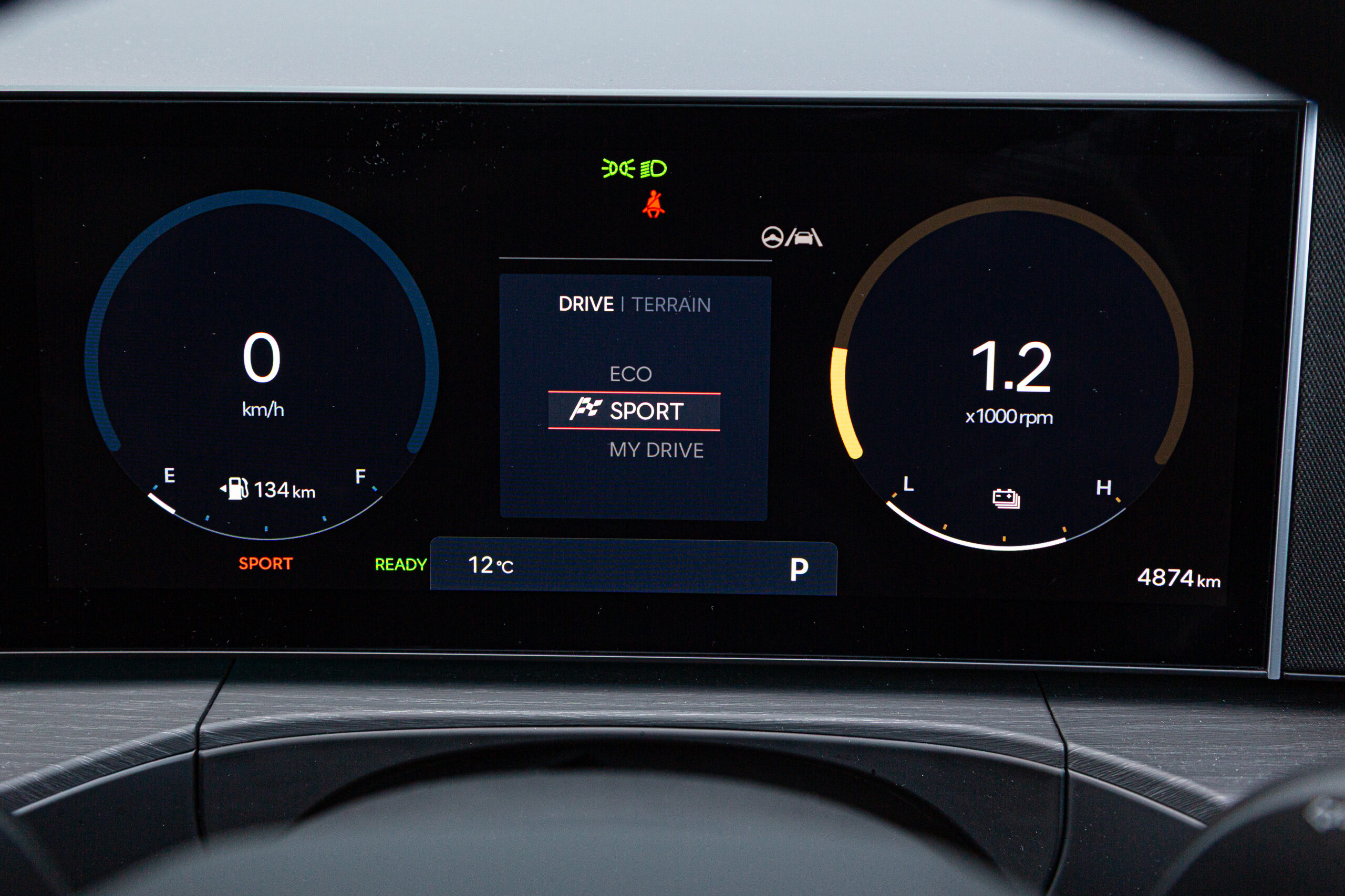 Hyundai Santa Fe Hybrid modes