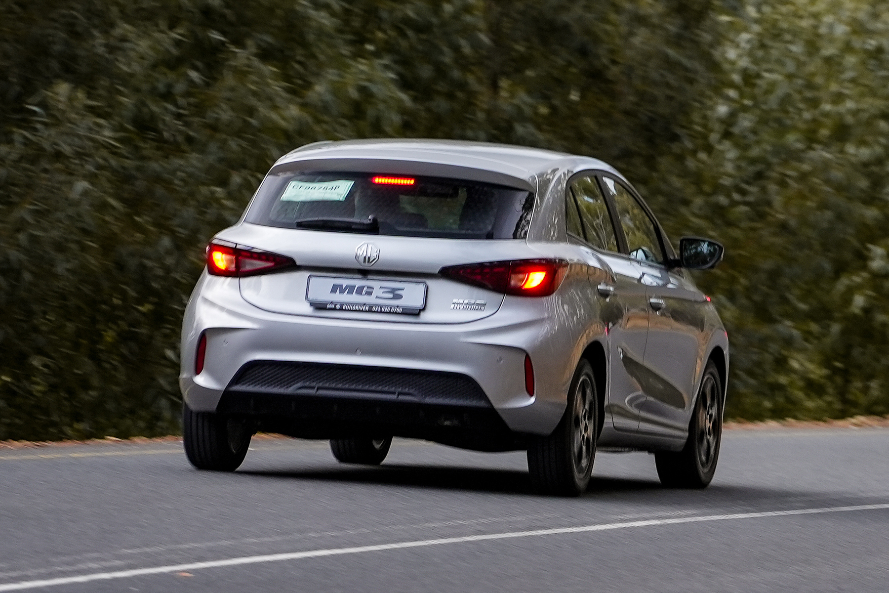 MG3 launch review: Rear driving shot