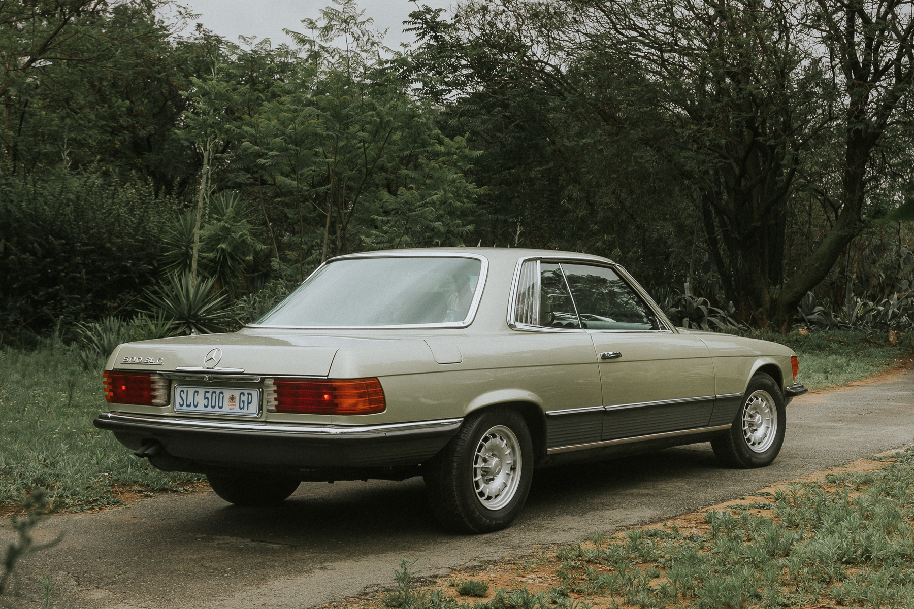 Mercedes-Benz 500SLC rear three-quarter view