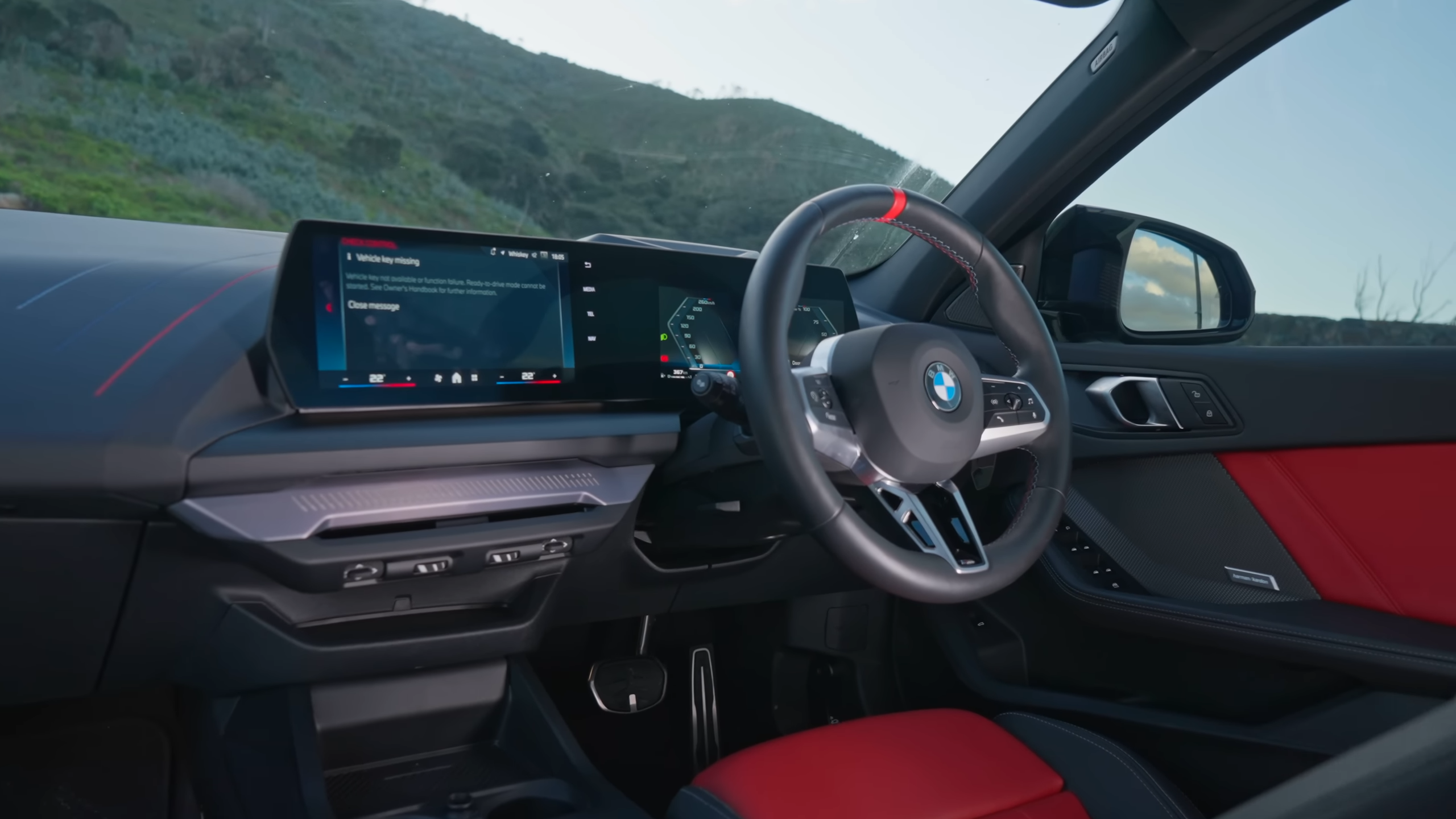 BMW M135 xDrive front of cabin