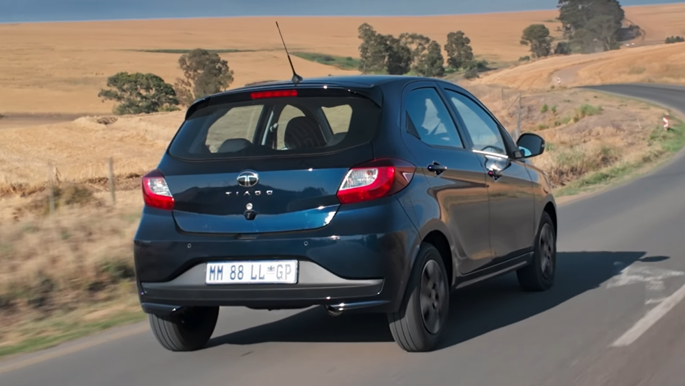 Tata Tiago rear tracking shot