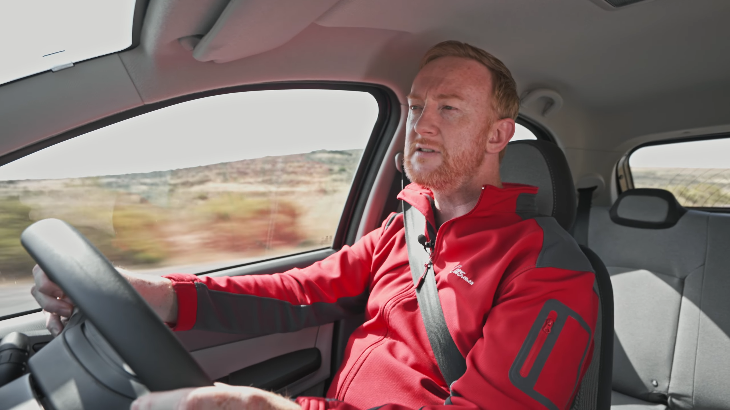 David Taylor driving the Tata Tiago