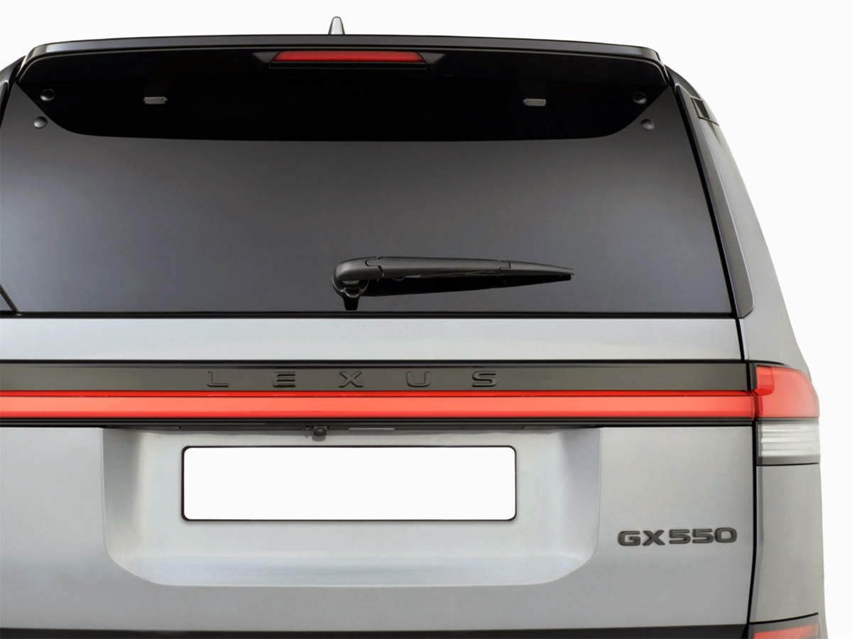Lexus GX genuine accessories, black emblem overlays