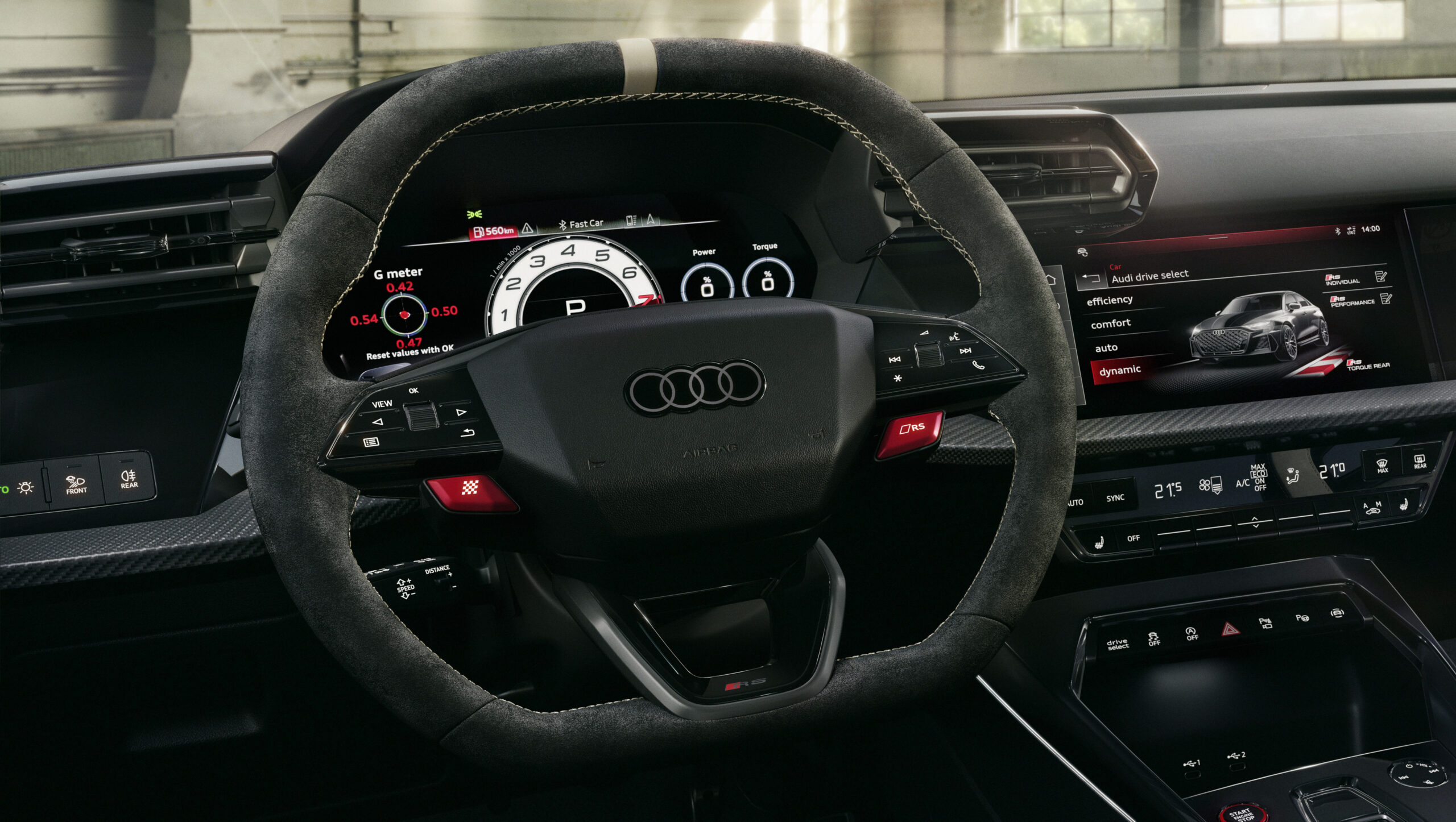 Audi RS3 Competition Limited steering wheel